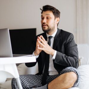Dress up for job interview on zoom